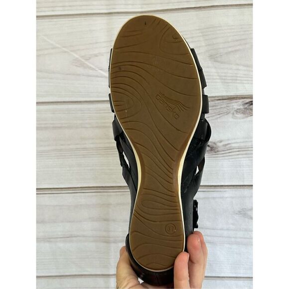 Dansko black Vivian gladiator sandal size 37 - Picture 5 of 5